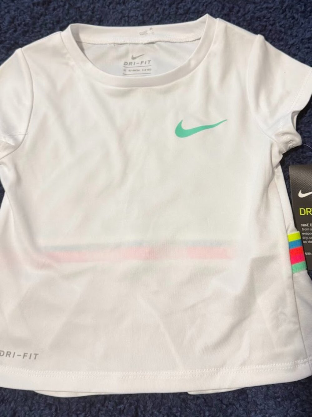 Nike Girls Dri-FIT Peplum Athletic Top – 3T – New With Tags